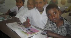 Children in class at Brahmaputra
