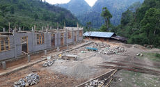 Construction site at Sisong Village.